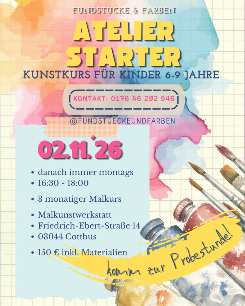 Plakat Atelier Starter